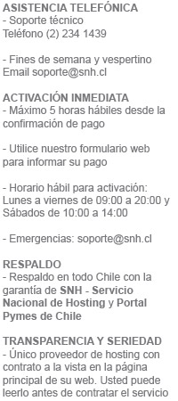 RESPALDO SNH